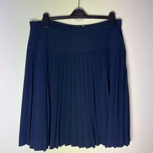 Tommy Hilfiger Pleated Navy Midi Skirt Size 16